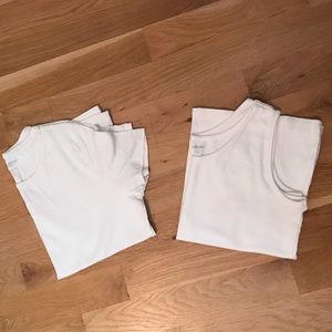 100% Cotton Crew Neck Tee and Tank